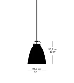 Fritz Hansen - Loftlampe - Caravaggio™ Matt - Støvet Grøn - P2 Medium