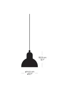 Fritz Hansen - Loftlampe - Kaiser Idell 6722-P - Sort