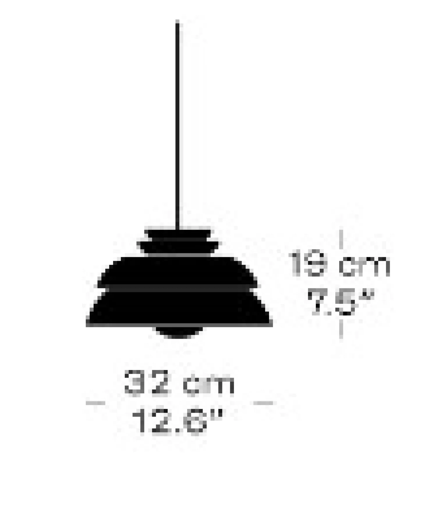 Fritz Hansen - Loftlampe - Concert - Sort - P1 Small