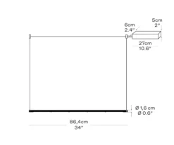 Fritz Hansen - Pendel - OneLine Zigbee - Sort