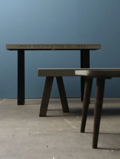 Fuhrhome - Edison Sofabord med beton overflade- Grå / Brun