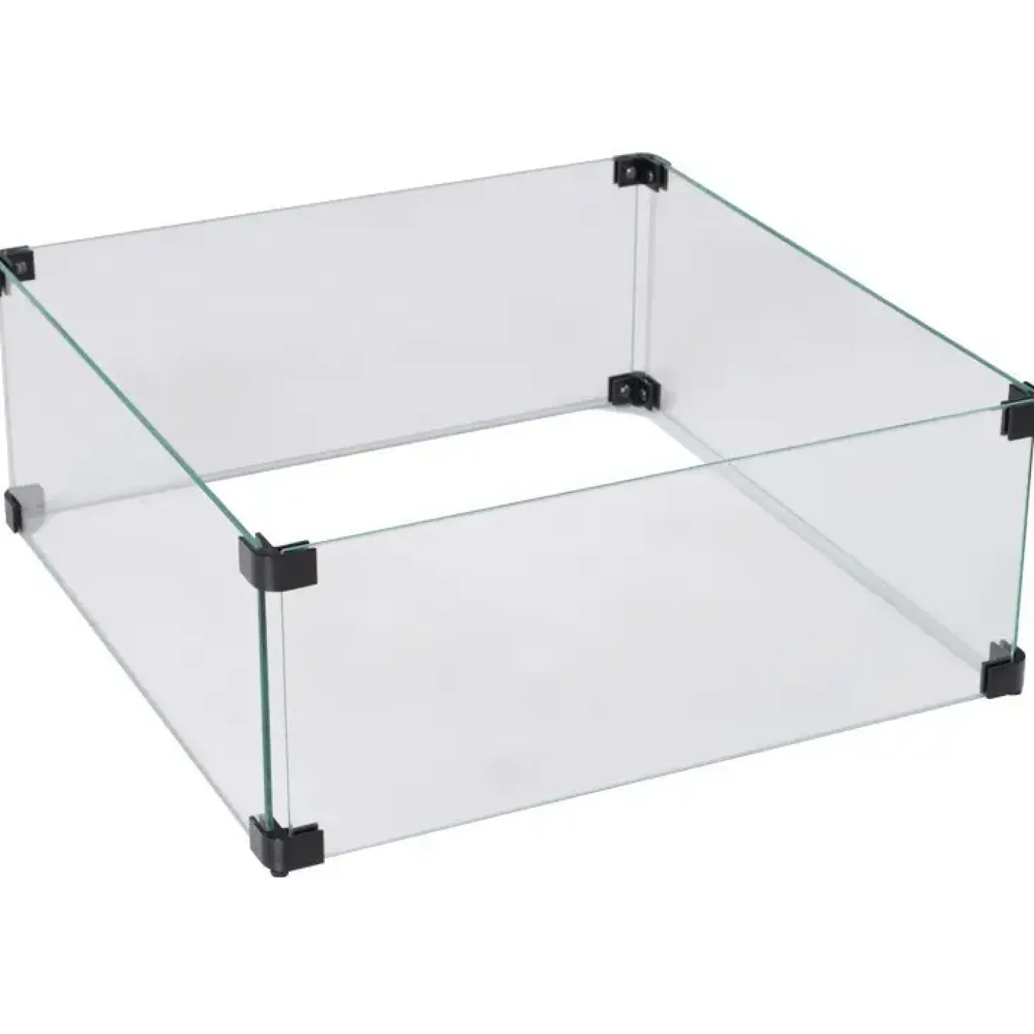 Garden Impressions - Beskyttelsesglas til bålsted - Cozy Living glass - 52x52xH21 cm
