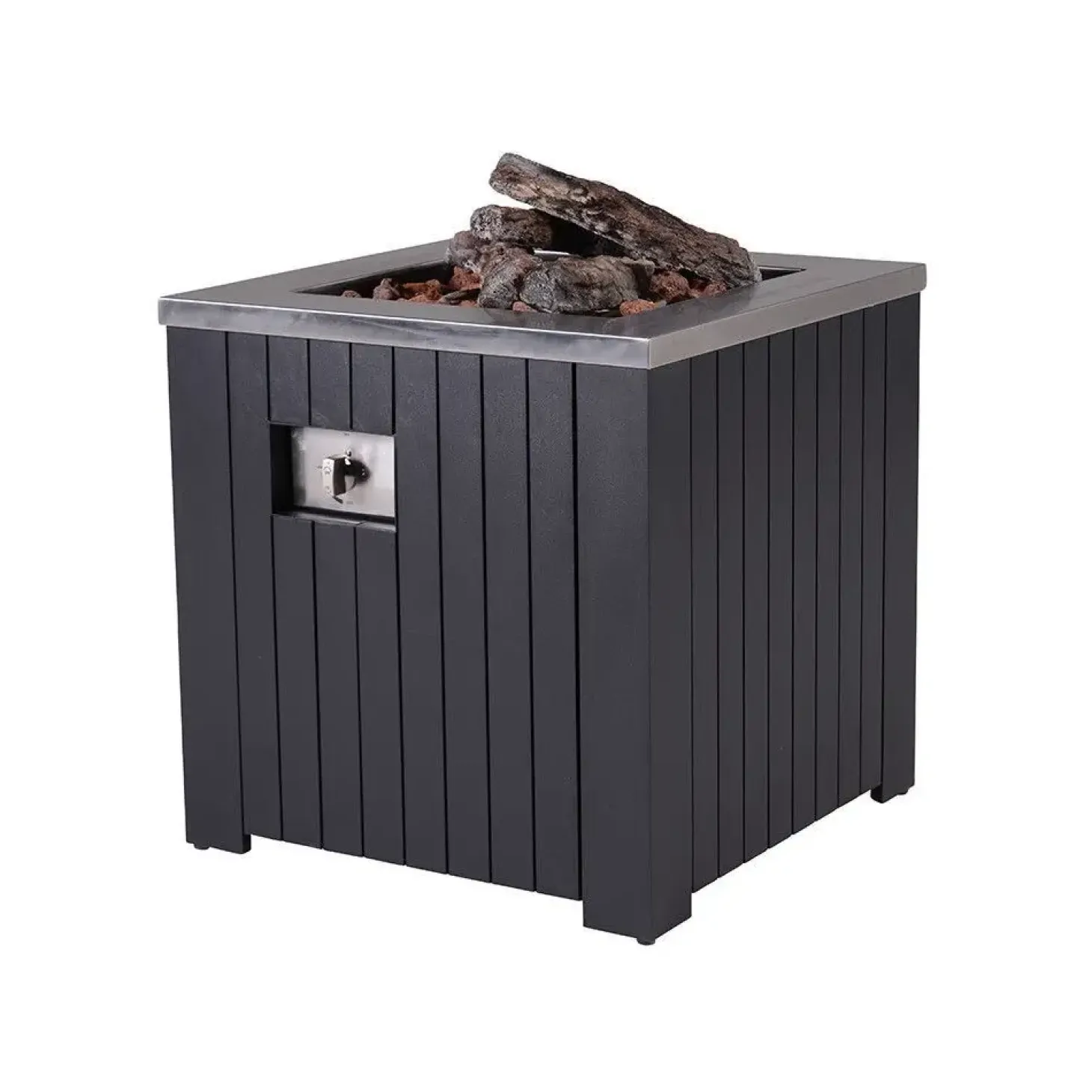 Garden Impressions - Bålsted - Cozy Living firepit Faro carbon - Black/Sort - 80x80 cm