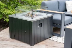 Garden Impressions - Bålsted - Cozy Living firepit Faro carbon - Black/Sort - 80x80 cm