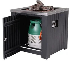 Garden Impressions - Bålsted - Cozy Living firepit Faro carbon - Black/Sort - 80x80 cm