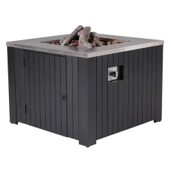 Garden Impressions - Bålsted - Cozy Living firepit Faro - Black/sort - 60x60 cm