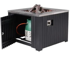 Garden Impressions - Bålsted - Cozy Living firepit Faro - Black/sort - 60x60 cm