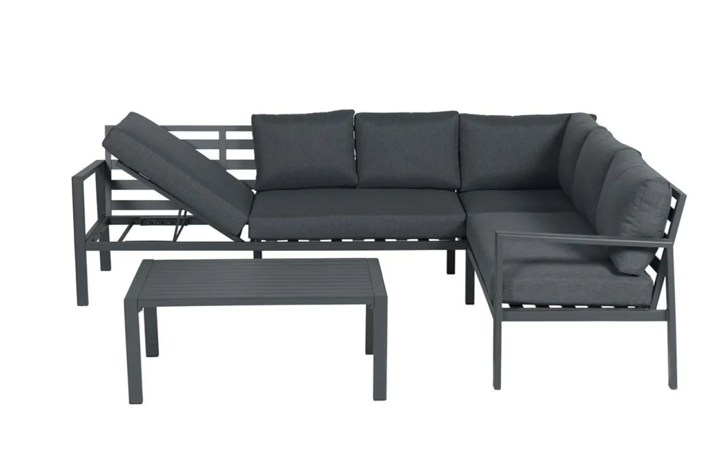 Garden Impressions - Lounge Sæt - Lexington - Right - Black/Sort