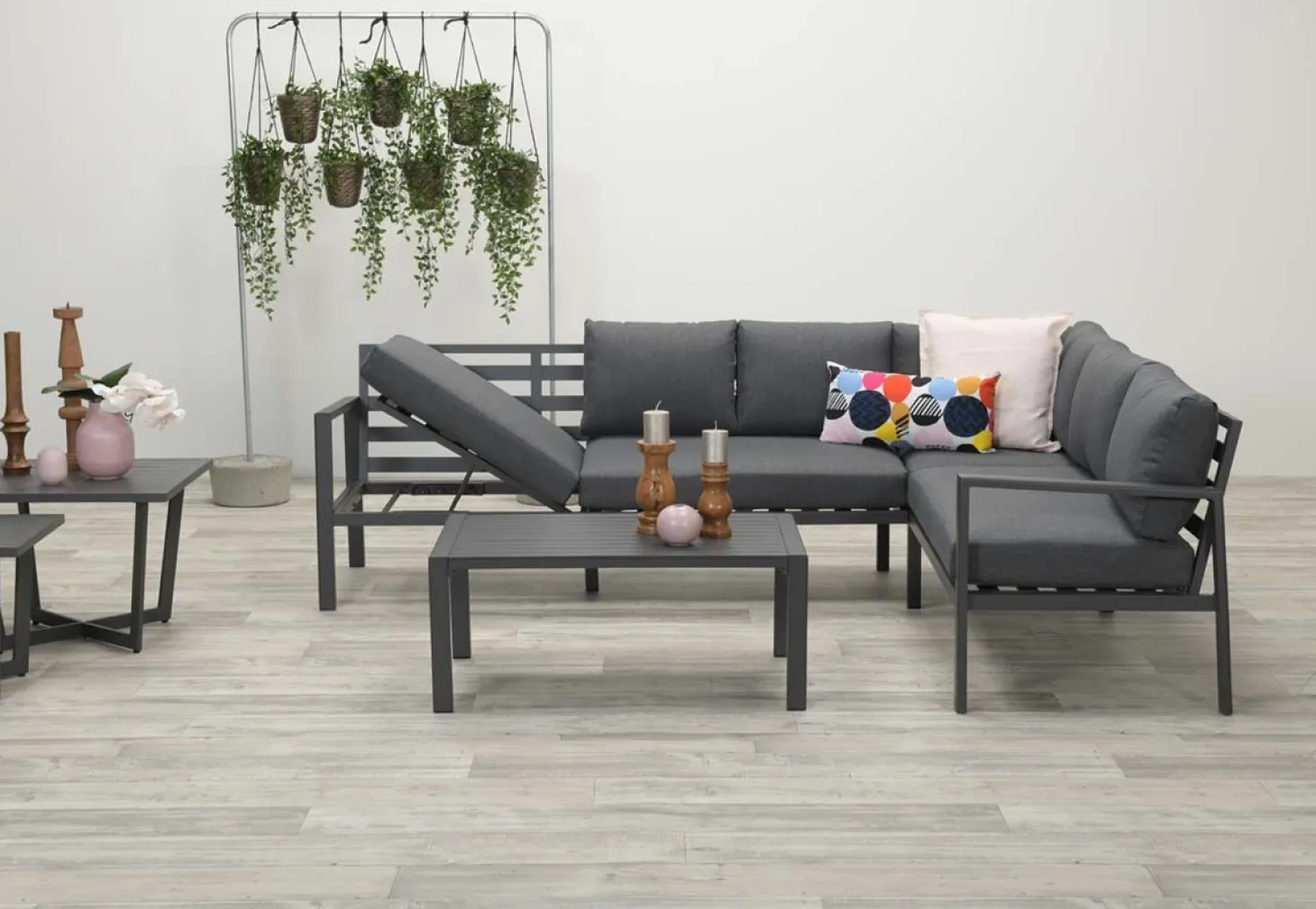 Garden Impressions - Lounge Sæt - Lexington - Right - Black/Sort