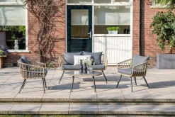 Garden Impressions - Lounge Sæt - Franklin - 4-pcs - black/natural