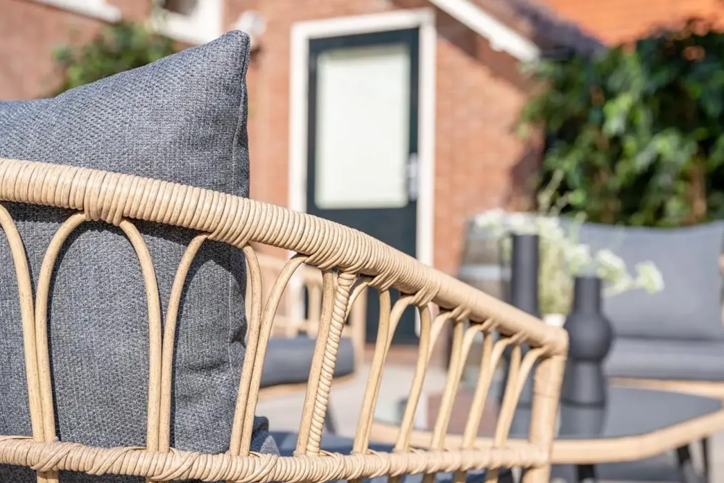 Garden Impressions - Lounge Sæt - Franklin - 4-pcs - black/natural