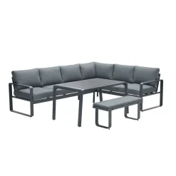 Garden Impressions - Lounge Sæt - Oreon - 4-pcs - black/grey