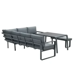Garden Impressions - Lounge Sæt - Oreon - 4-pcs - black/grey