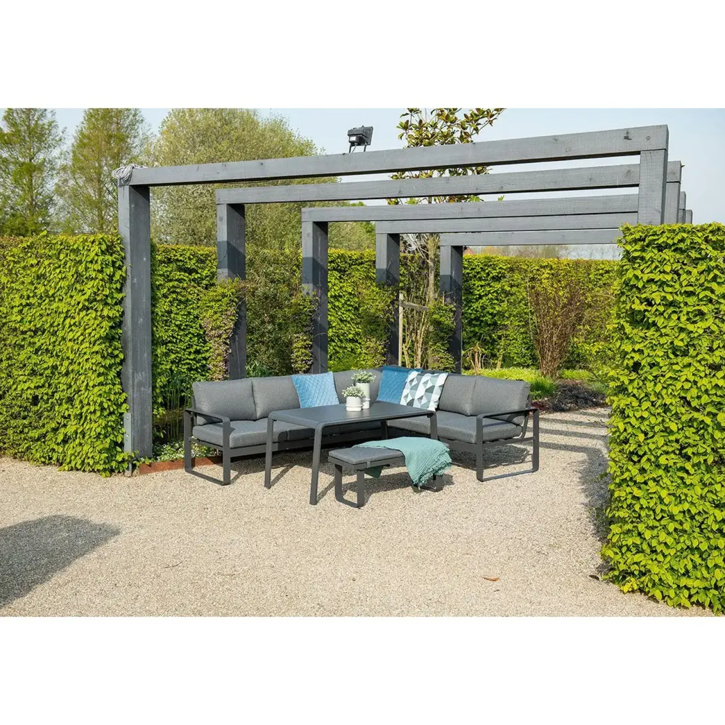 Garden Impressions - Lounge Sæt - Oreon - 4-pcs - black/grey