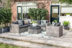 Garden Impressions - Lounge Sæt - Cayman - Grå - 240 x 240 cm