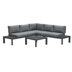 Garden Impressions - Lounge Sæt - Adelaide - 4-pcs - black/grey