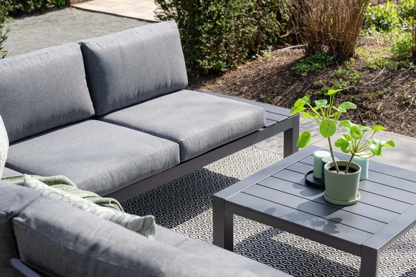 Garden Impressions - Lounge Sæt - Adelaide - 4-pcs - black/grey
