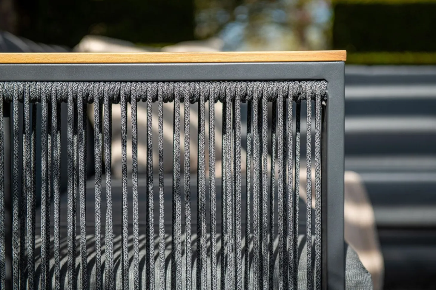 Garden Impressions - Lounge Sæt - Alain - black/rope mid grey - 230x230 cm