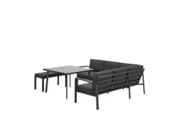 Garden Impressions - Lounge Sæt - Wellington - 5-pcs - black