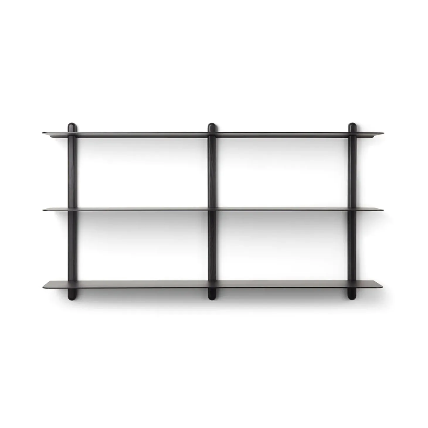 Gejst - NIVO D væghylde - Large - Sort ask/Sort