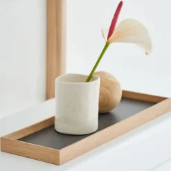 Gejst bakke - Frame tray small i eg/grå