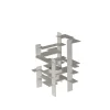 Gejst lysestage - Construction - hvid