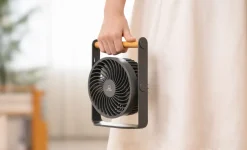Gingko - Bord Ventilator - Lyra - Lys grå