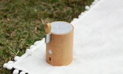 Gingko - Drum Light Bluetooth Speaker Natural Beech Wood