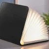 Gingko - LED Smart Booklight - Black Leather - Large