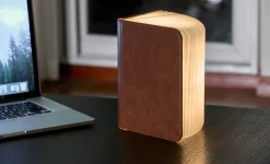 Gingko - LED Smart Booklight - Brown Leather - Large