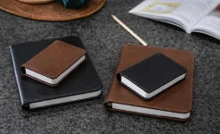 Gingko - LED Smart Booklight - Brown Leather - Large