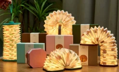 Gingko - Smart Accordion Lamp Velvet Brown Zebra