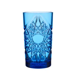 glassFORever - Krystal Glas - Premium - Brudsikkert Plastik - Blå - 47cl
