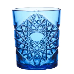 glassFORever - Krystal Glas - Premium - Brudsikkert Plastik - Blå - 35cl