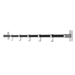Habo - Knagerække Elegant - aluminium/sort
