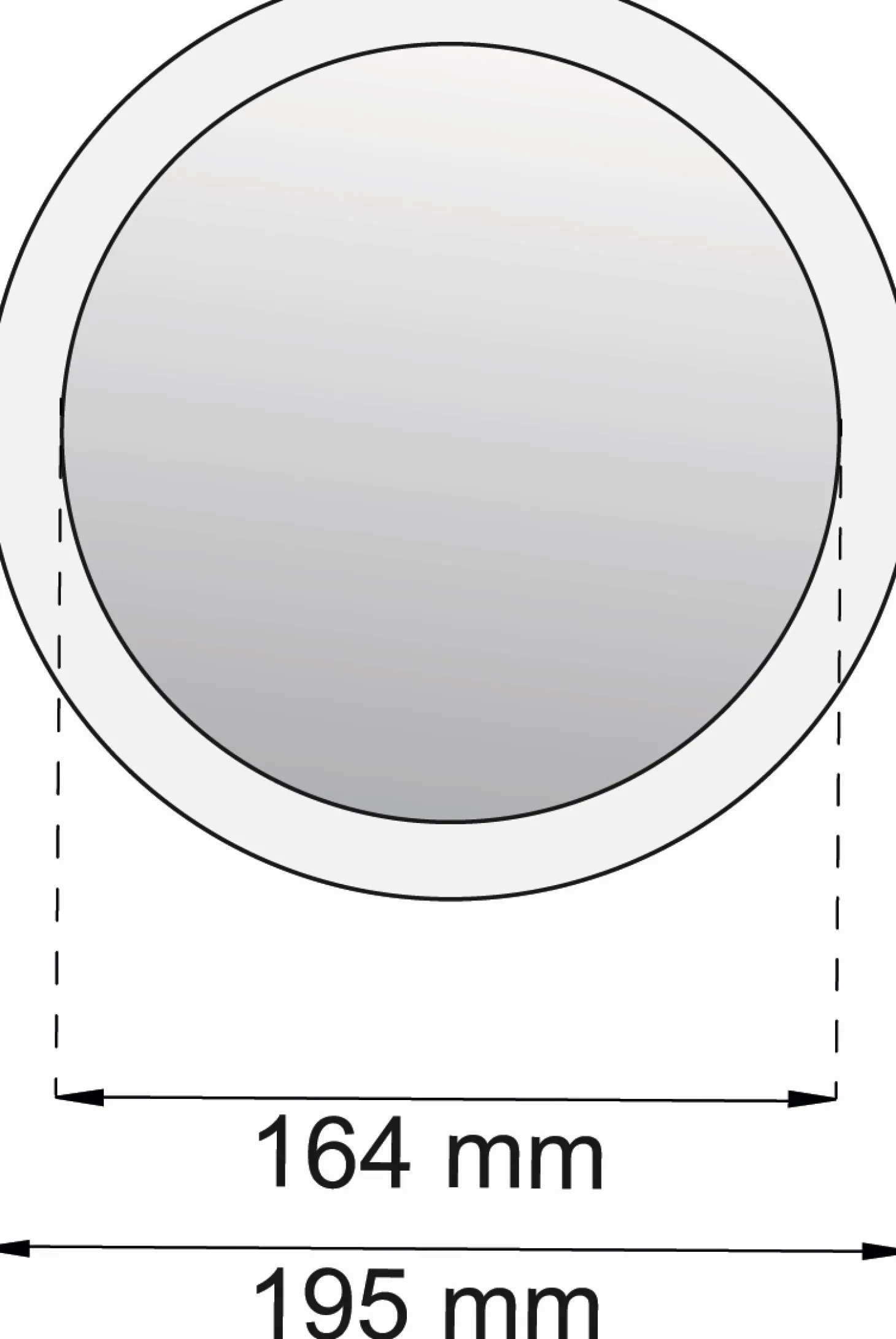 Habo - Spejl - Zoom - Ø 16,4 cm