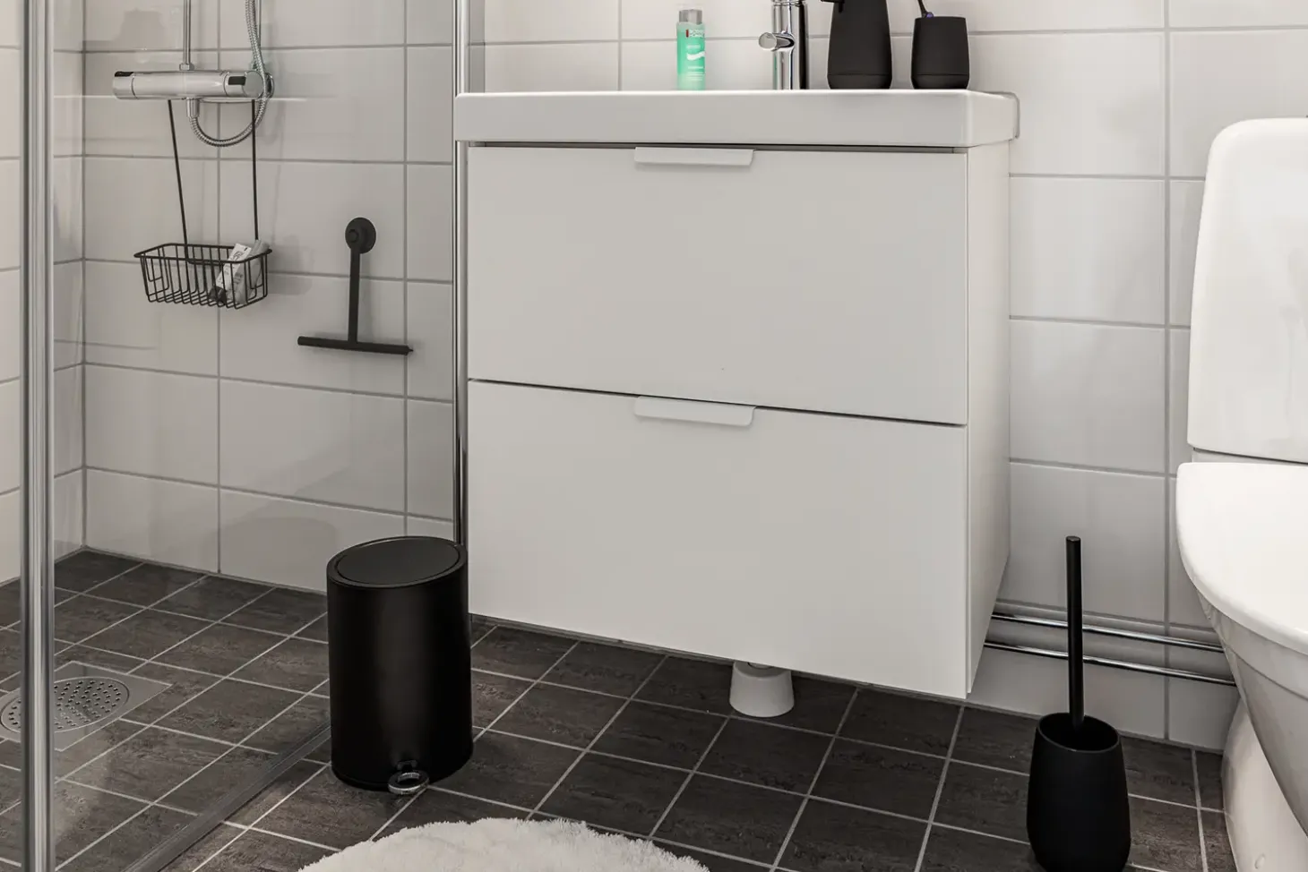 Habo - Toiletspand - Blossom - Hvid - H: 26 cm