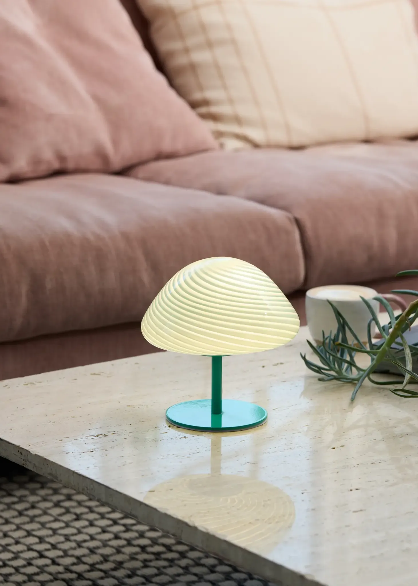 Halo Design Copenhagen - Bordlampe - Mini Mush - Turquoise