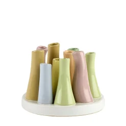 2Have - Vase/fad - Keramik - Pastel Multi - 17 cm