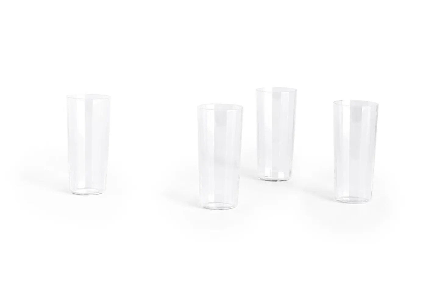 Hay - Angle Glass - klar - sæt med 4 stk. - Clear - 529