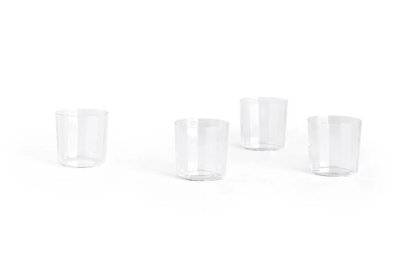 Hay - Angle Glass - klar - sæt med 4 stk. - Clear - 449