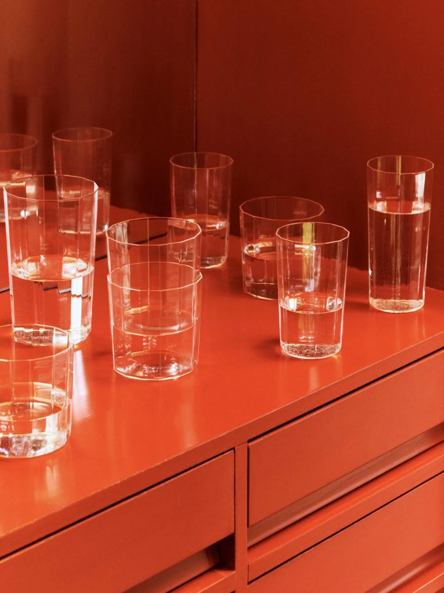 Hay - Angle Glass - klar - sæt med 4 stk. - Clear - 449