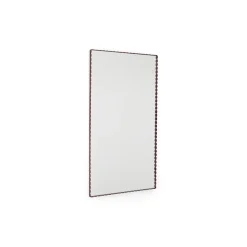 HAY - Arcs Spejl - Rectangle / L-Burgundy rød - H133 X W72 X L3 cm