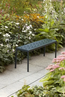 HAY - Balcony - bænk - bench - Dark Forest - mørkegrøn - længde 120 cm