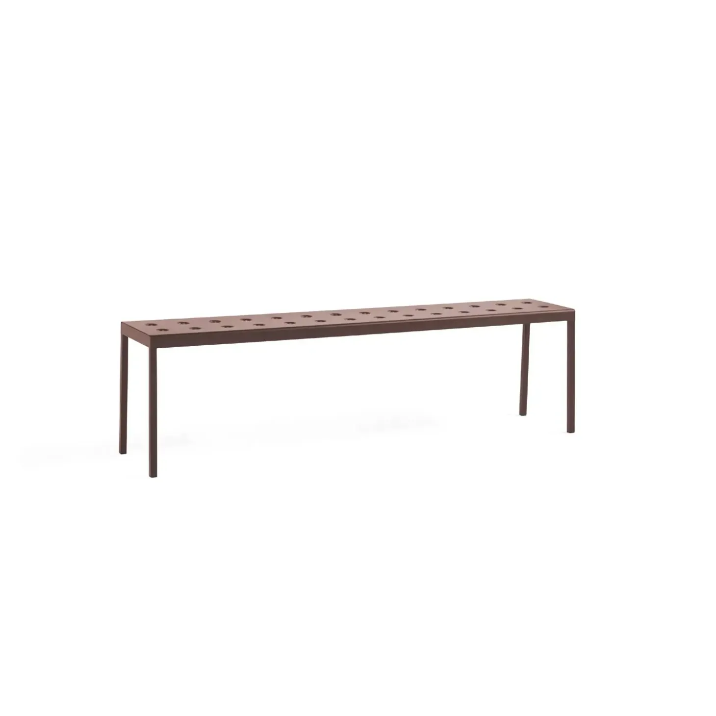 HAY - Balcony - bænk - bench - rød - Iron red - længde 165 cm