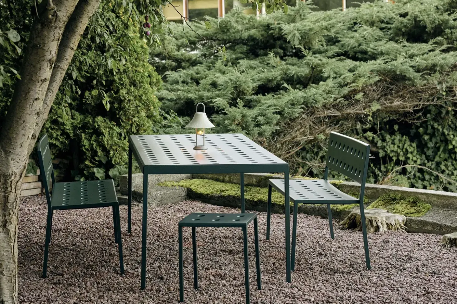 HAY - Balcony - Stool - Udendørs skammel - Lys Beige