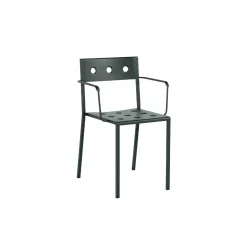 HAY - Balcony armchair - havestol med armlæn - Dark Forrest - mørkegrøn