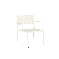 HAY - Balcony loungestol - havestol med armlæn - Chalk beige - Hvid