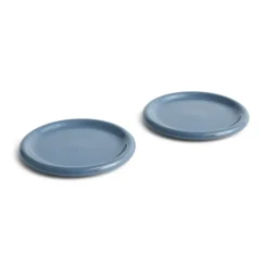 HAY - Barro - Tallerken - Sæt af 2 - Dark blue - Ø24