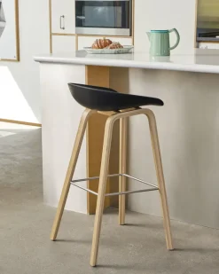 HAY - Barstol - AAS 32 - About A Stool - Khaki 2.0 - Ben: eg/vandbaseret lak - Lav model